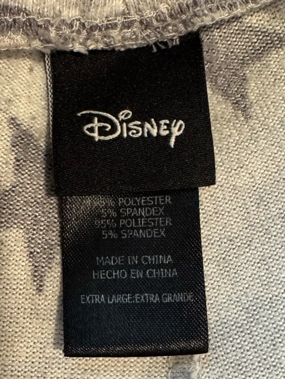Disney Store Women's lounge Pajama Set Gray Star and Mickey Mouse - XL - Picture 8 of 10